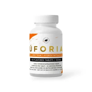 uforia full spectrum 7 hydroxymitragynine tablets orange 15mg per tablet